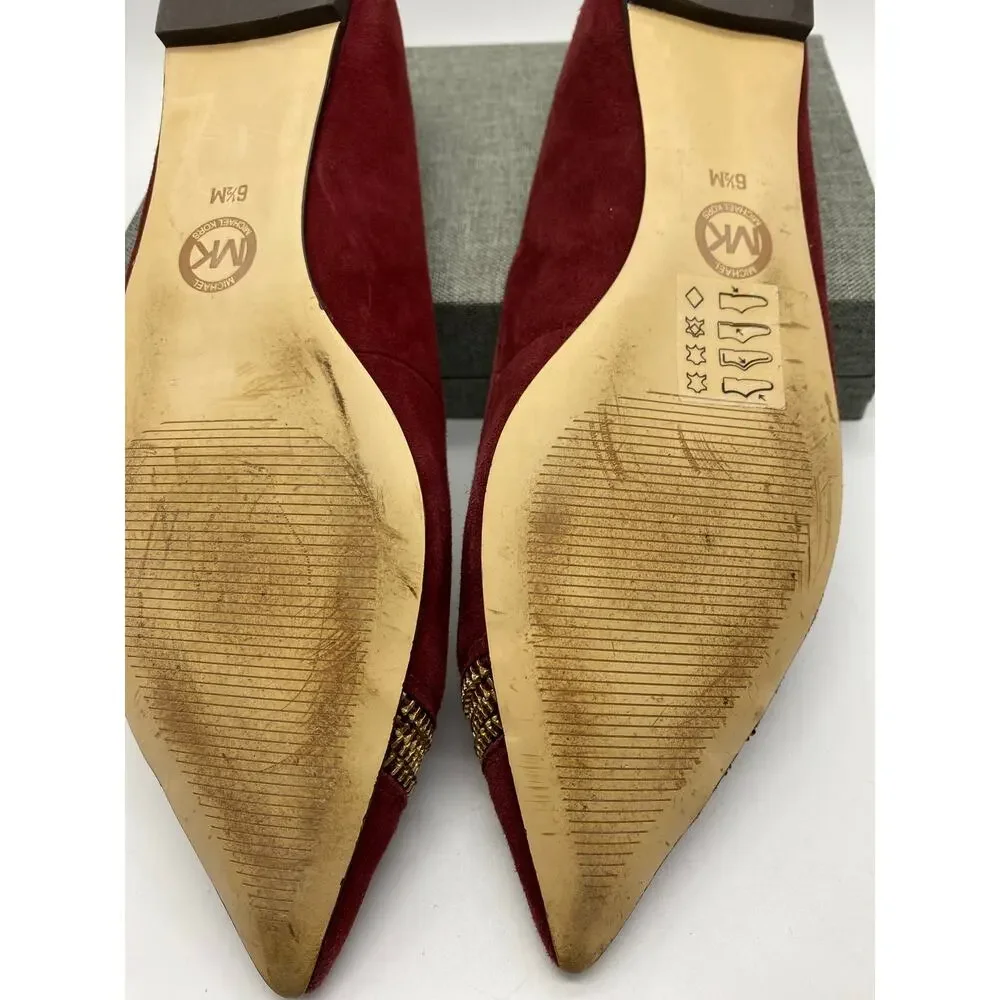 Michael Kors Women's Haya‎ Flat Cinnabar Size 6.5